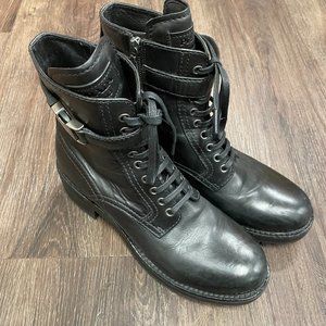 Prada Black Combat Boot